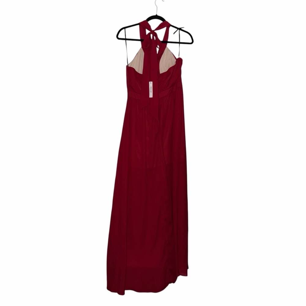 Allure Bridals  Halter Maxi Dress Size 10 New With Tags - Picture 3 of 8